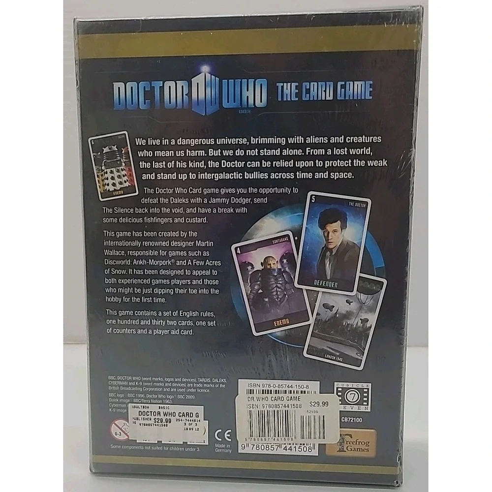 Doctor Who The Card Game Martin Wallace‎ Treefrog Games